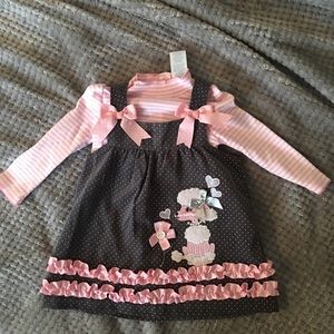 NWOT jumper & turtleneck onesie